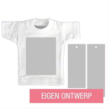 Mini T-Shirt geboortekaartje Ontwerp Zelf design