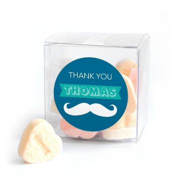 Moustache baby shower Candy Cubes
