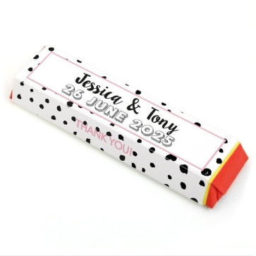 Heart Tony Chocolonely Chocolate Bar Favour