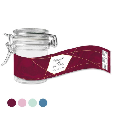 Green Weck Jar Lines Red
