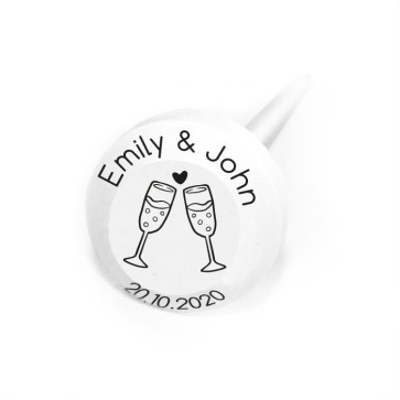 Champagne Personalised Lollipops