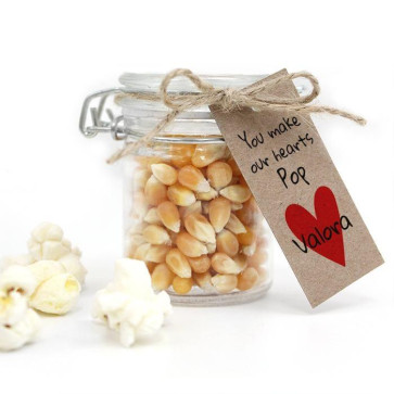 Our Hearts Baby Shower Popcorn Weck Jar