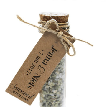 Seasoned with Love Herbal Gift Tube wedding favour