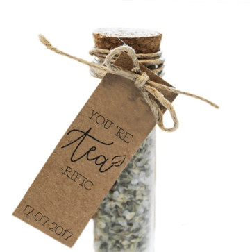 Tea-rific Herbal Gift Tube wedding favours