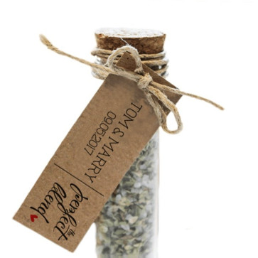 The Perfect Blend Herbal Gift Tubes wedding favours