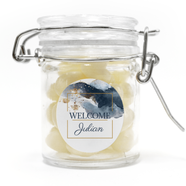 weck jar baby shower favour Gold Watercolour