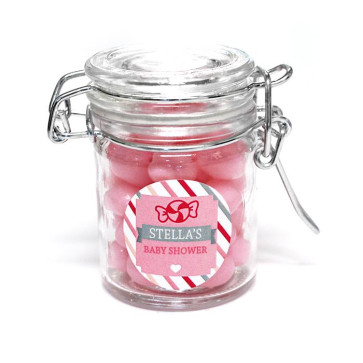 Sweet Candy weck jar baby shower favour