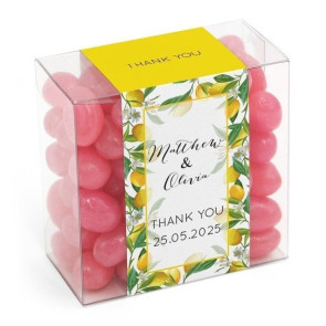 Green Leaf Candy Square wedding favour Box