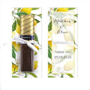 Lemon Merci Wedding Chocolate Favour