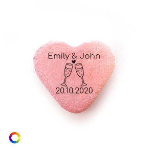Champagne Personalised Candy Hearts