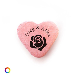 Rose Personalised Candy Hearts