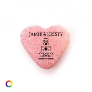 Wedding Cake Personalised Candy hearts