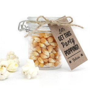 Party Popping Baby Shower Popcorn Weck Jar