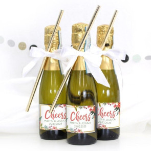 Tropical Flower Prosecco Favour