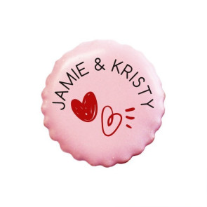 Hearts wedding favour cookies